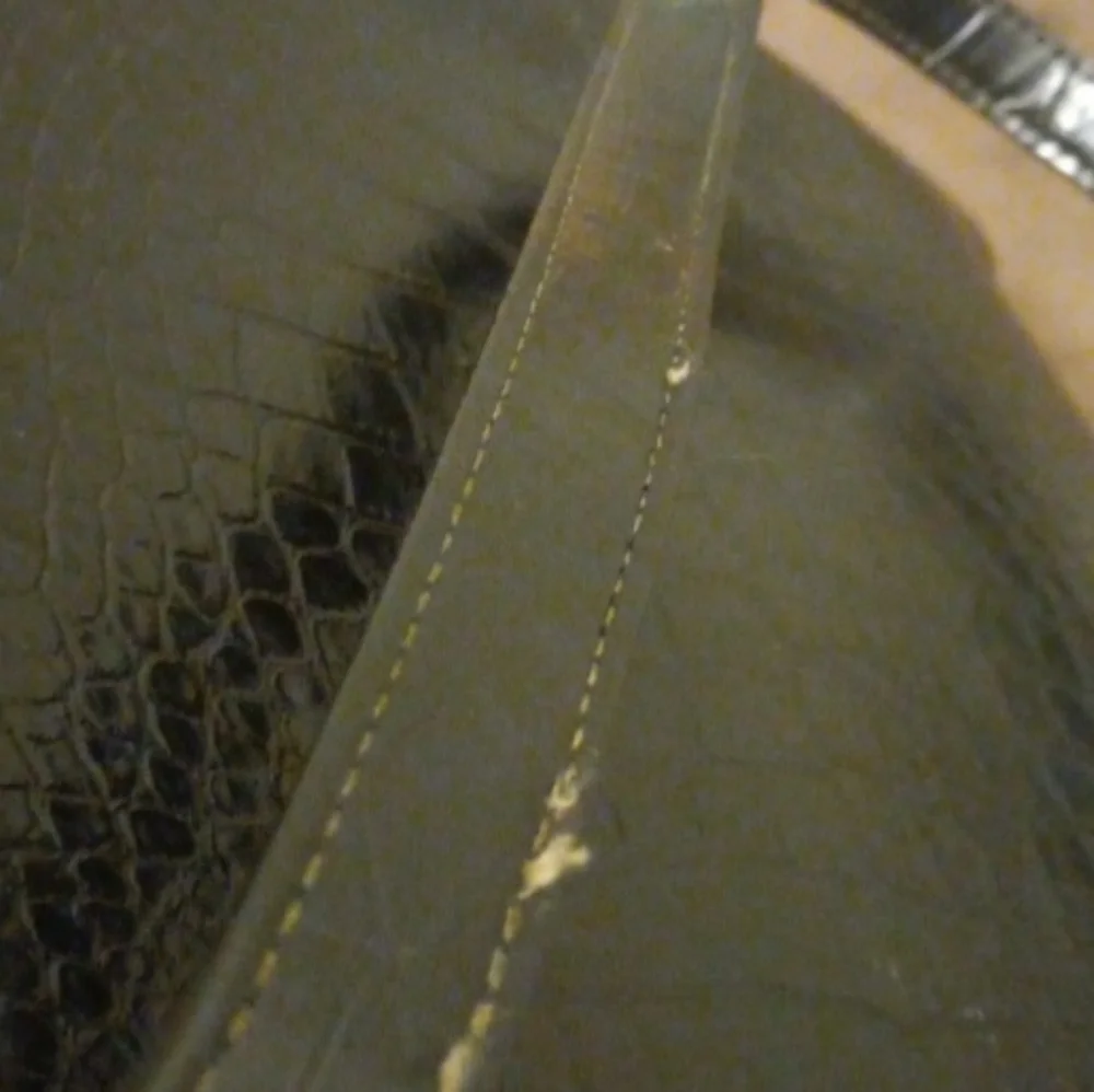 Black Croc Laptop Bag